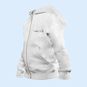 The iconic Air Belgium kids’ zip-thru hoodie sweatshirt